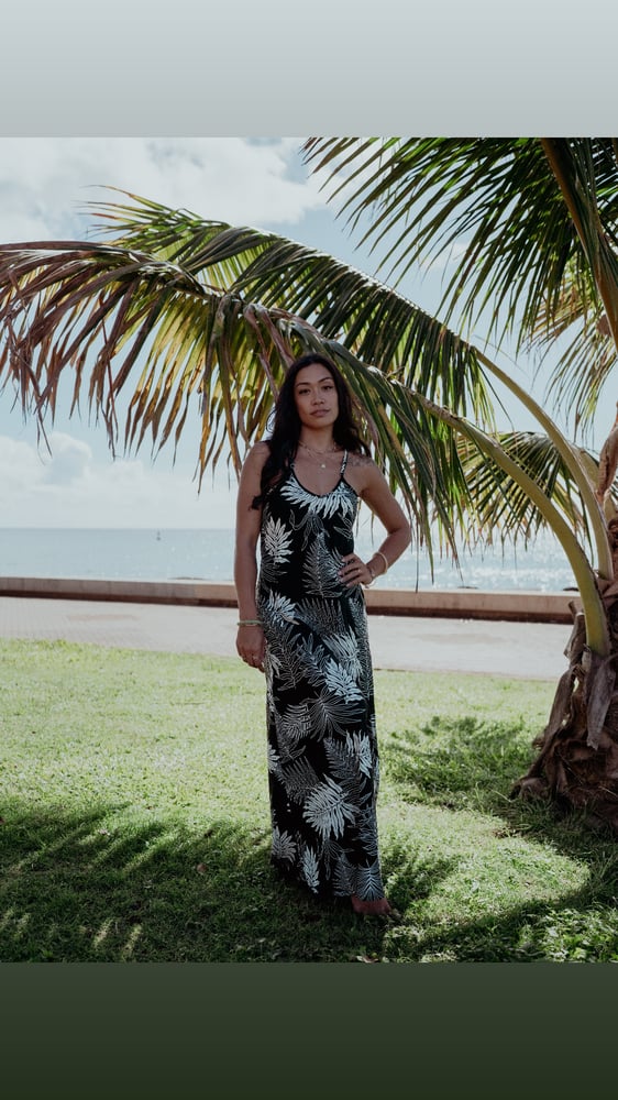 Image of Hapu'u Black Maxi Dress  