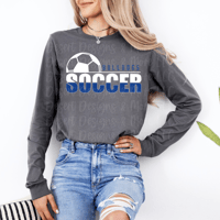 Bulldogs Soccer Split white Long Sleeve 