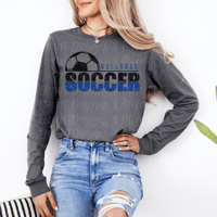 Bulldogs Soccer Split Black Long Sleeve 