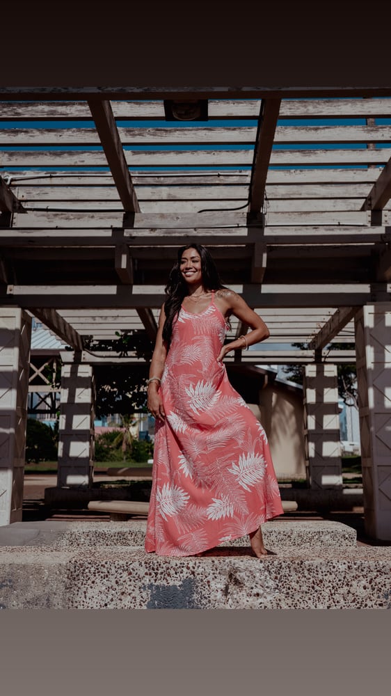 Image of Hapu'u Coral Maxi Dress  