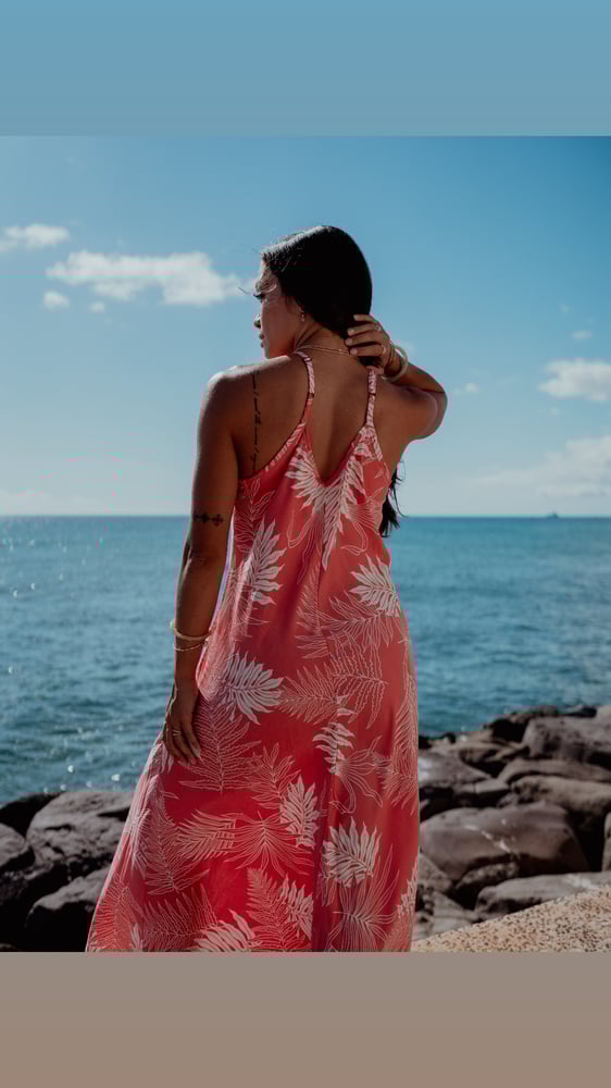 Image of Hapu'u Coral Maxi Dress  