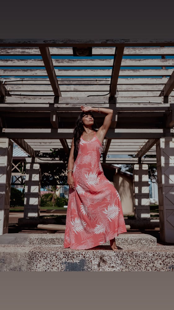 Image of Hapu'u Coral Maxi Dress  
