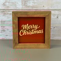 Image 1 of Small Framed Tile - Merry Christmas