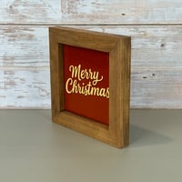 Image 2 of Small Framed Tile - Merry Christmas