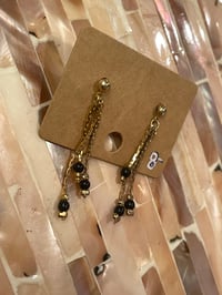 Image 1 of Tri-Stranded Stud Earrings