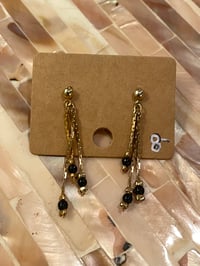 Image 2 of Tri-Stranded Stud Earrings