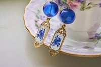 Image 1 of Porcelain Themed Wind Chime Earrings