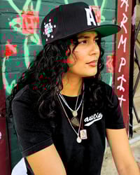 Image 1 of [Pre-Order] AUSTIN Snapback - Black - WITH SIDE EMBROIDERY