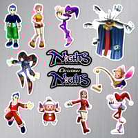 Image 2 of NiGHTS into Dreams & Christmas NiGHTS into Dreams Sticker/Magnet Sets (12 Pieces) 