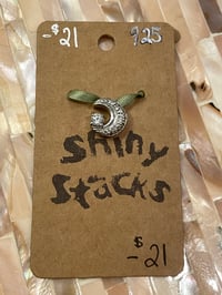 Image 2 of Vintage Pandora Sterling Moon and Star Charm