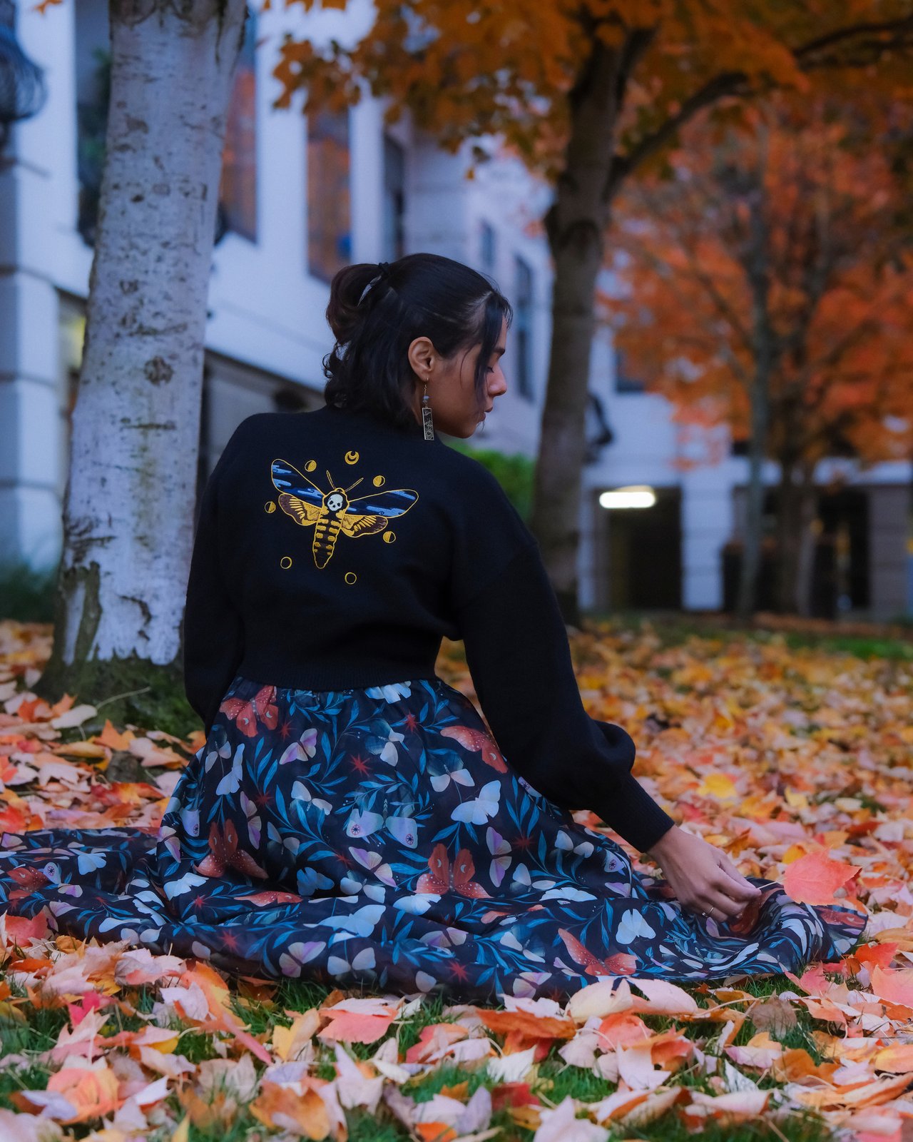 Death's Head Hawk Moth Cardigan | Sekai art