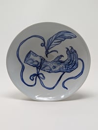 Bird Foot and Feather Pasta Plate