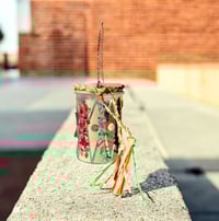 Image 3 of Wildflower Rustic Moon Candle Holder - Small Jar - 202505