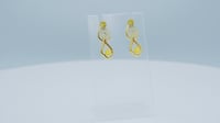 Image 6 of Cracked Eggies - 14k Gold Plated Stud Earrings 