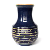 Image 2 of Blue Brick Vase