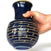 Image 1 of Blue Brick Vase