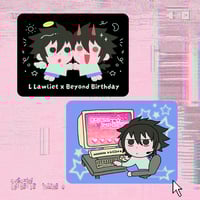 L and BB Stickers