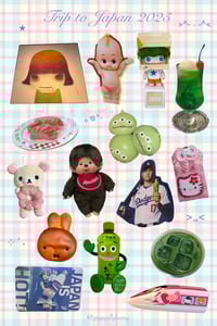 Image 2 of Japan trip sticker sheet