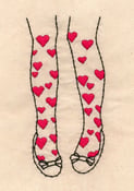 Image of Heart Tights Print