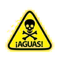 Aguas! Mini Vinyl Sticker