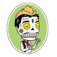 Cantinflas Calavera Vinyl Sticker