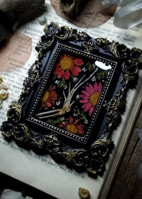 Image 2 of Lizard Claw and Floral Mini Wall Frame