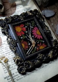 Image 4 of Lizard Claw and Floral Mini Wall Frame