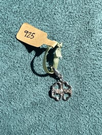 Image 2 of Sterling Silver Quad-Heart “Friends” Shamrock