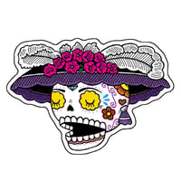 Catrina Calavera Vinyl Sticker
