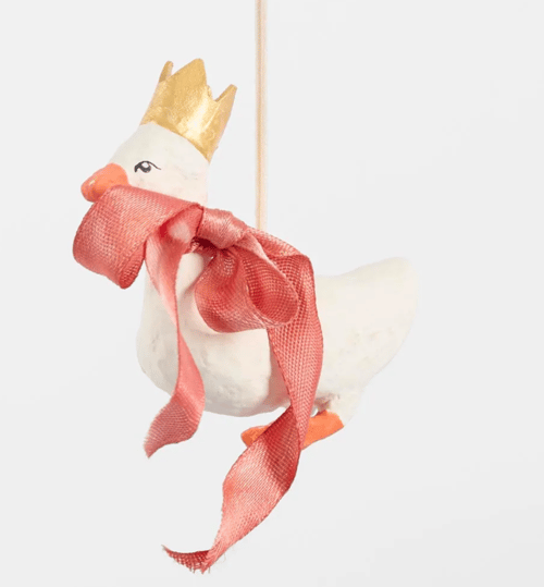 Image of Mache Duck Hanging Decoration