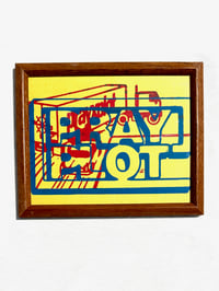 Image of "Wide Turns" Framed Silkscreened Print (2019)