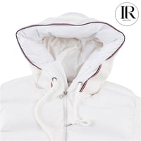 Image 3 of Moncler Bady Light Down Jacket – White Tricolor Trim