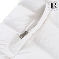 Image 6 of Moncler Bady Light Down Jacket – White Tricolor Trim