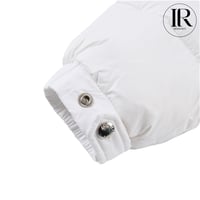 Image 7 of Moncler Bady Light Down Jacket – White Tricolor Trim