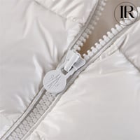 Image 4 of Moncler “Montgenevre Hood Logo” Puffer Jacket In White