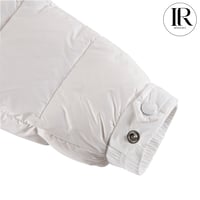 Image 5 of Moncler “Montgenevre Hood Logo” Puffer Jacket In White