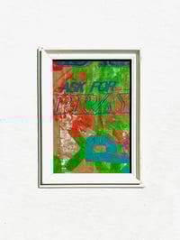 Image of "ASK" Framed Hand Silkscreened Print (2022)