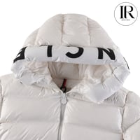 Image 3 of Moncler “Montgenevre Hood Logo” Puffer Jacket In White