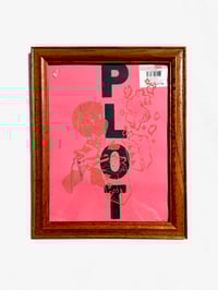 Image of "PLOT CHOP" Framed Hand Silkscreened Print (2019)