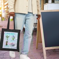 Image 3 of Botanic Blooms Canvas Tote — Flowers of the Water