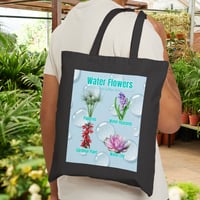 Image 2 of Botanic Blooms Canvas Tote — Flowers of the Water