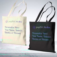 Image 9 of Botanic Blooms Canvas Tote — Flowers of the Water