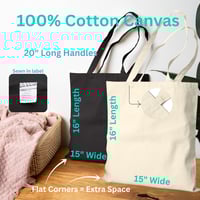 Image 8 of Botanic Blooms Canvas Tote — Flowers of the Water