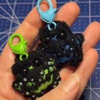 Image 1 of Mini Micro Cat-o-Lantern Keychain