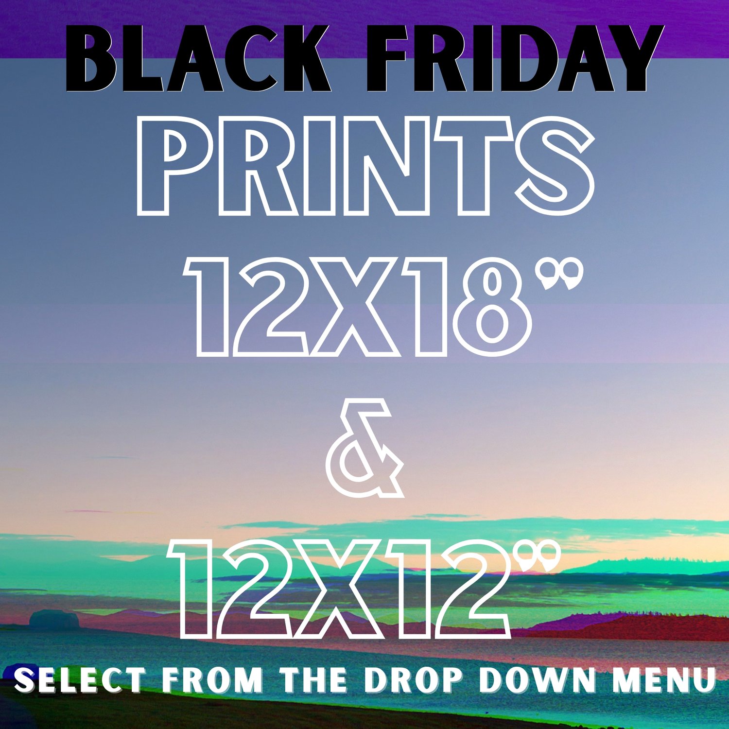 PRINTS - 12 x 18" & 12x12" / $25!!! BLACK FRIDAY SALE