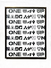 Image of "ONLY UP FROM HERE" Framed Hand Silkscreened Print (2017) 