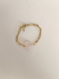 Image 4 of Bracelet Cœur // Quartz Rose    