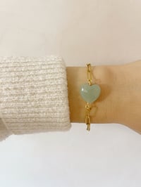 Image 1 of Bracelet Cœur // Aventurine   