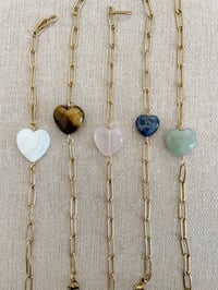 Image 5 of Bracelet Cœur // Quartz Rose    