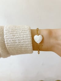 Image 1 of Bracelet Cœur // Nacre    